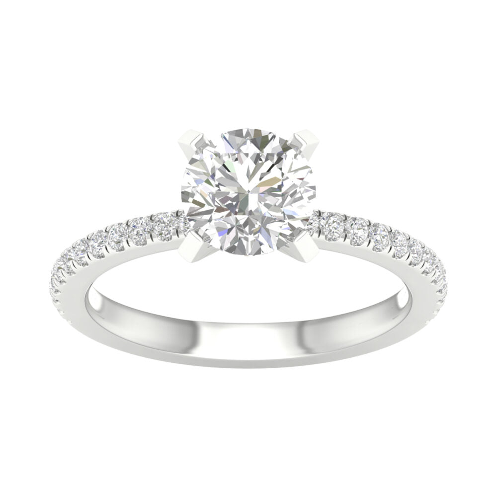Lab-Grown Brilliant Cut Diamond Engagement Ring