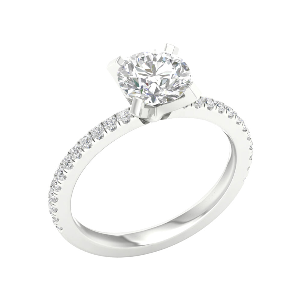 Lab-Grown Brilliant Cut Diamond Engagement Ring