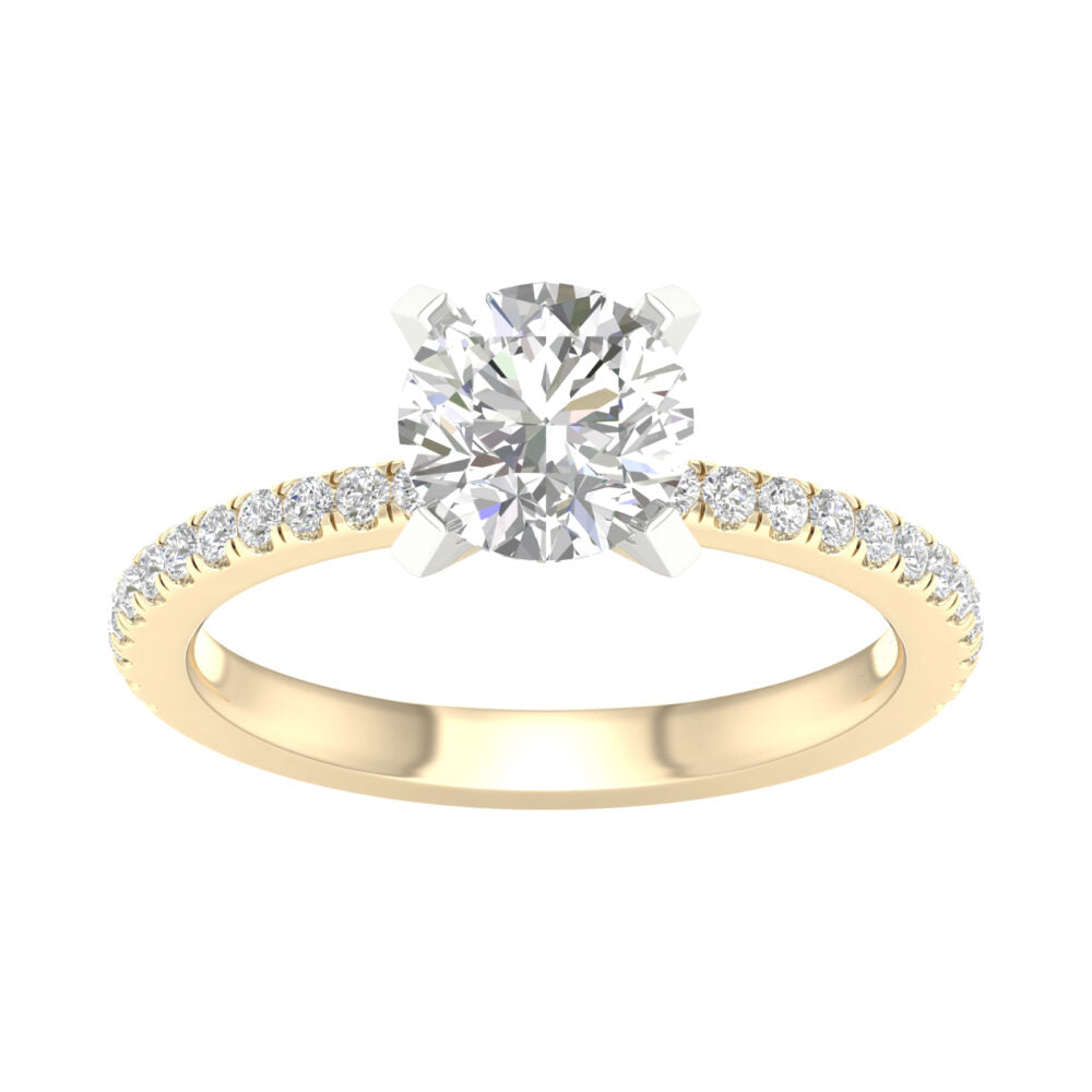 Lab-Grown Brilliant Cut Diamond Engagement Ring