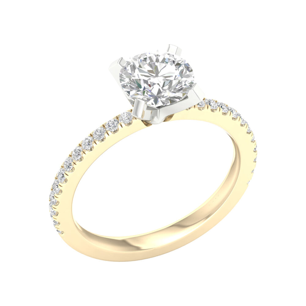 Lab-Grown Brilliant Cut Diamond Engagement Ring
