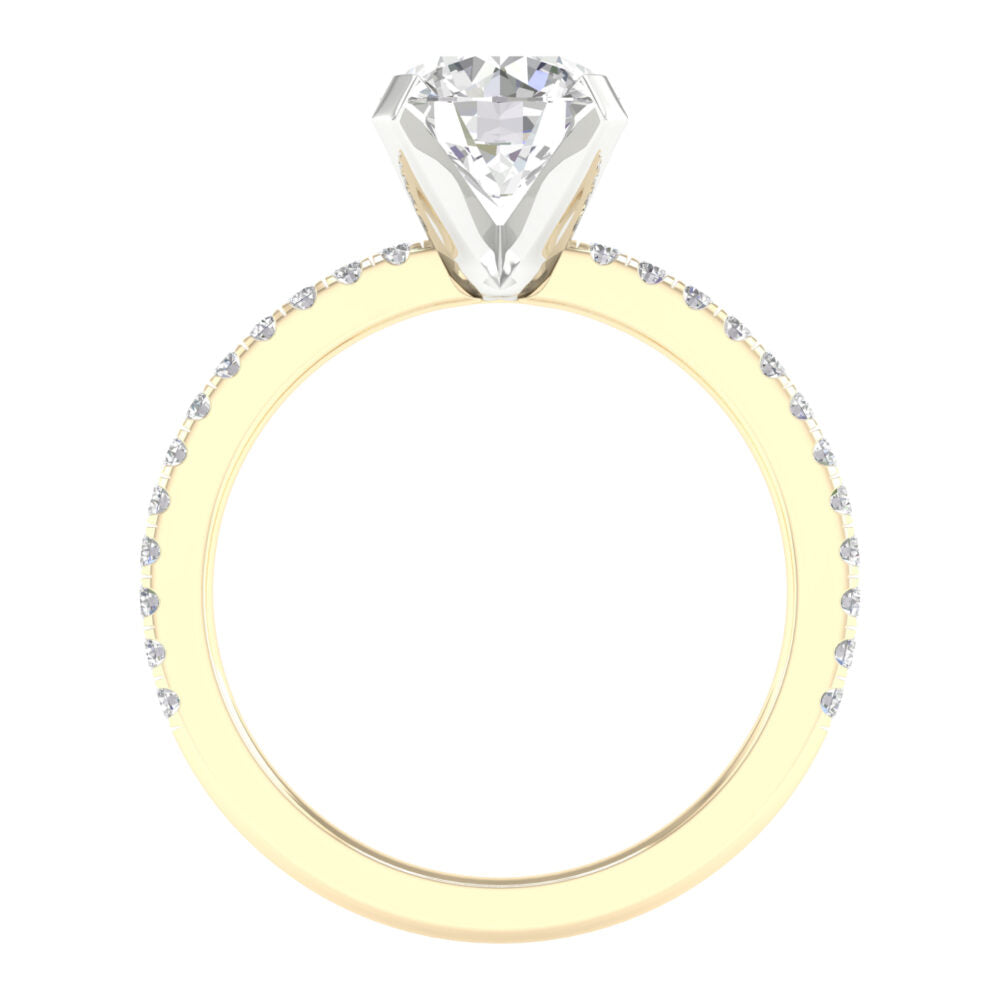 Lab-Grown Brilliant Cut Diamond Engagement Ring