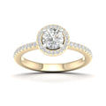 Lab-Grown Halo Diamond Engagement Ring