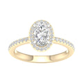 Lab-Grown Diamond Halo Engagement Ring
