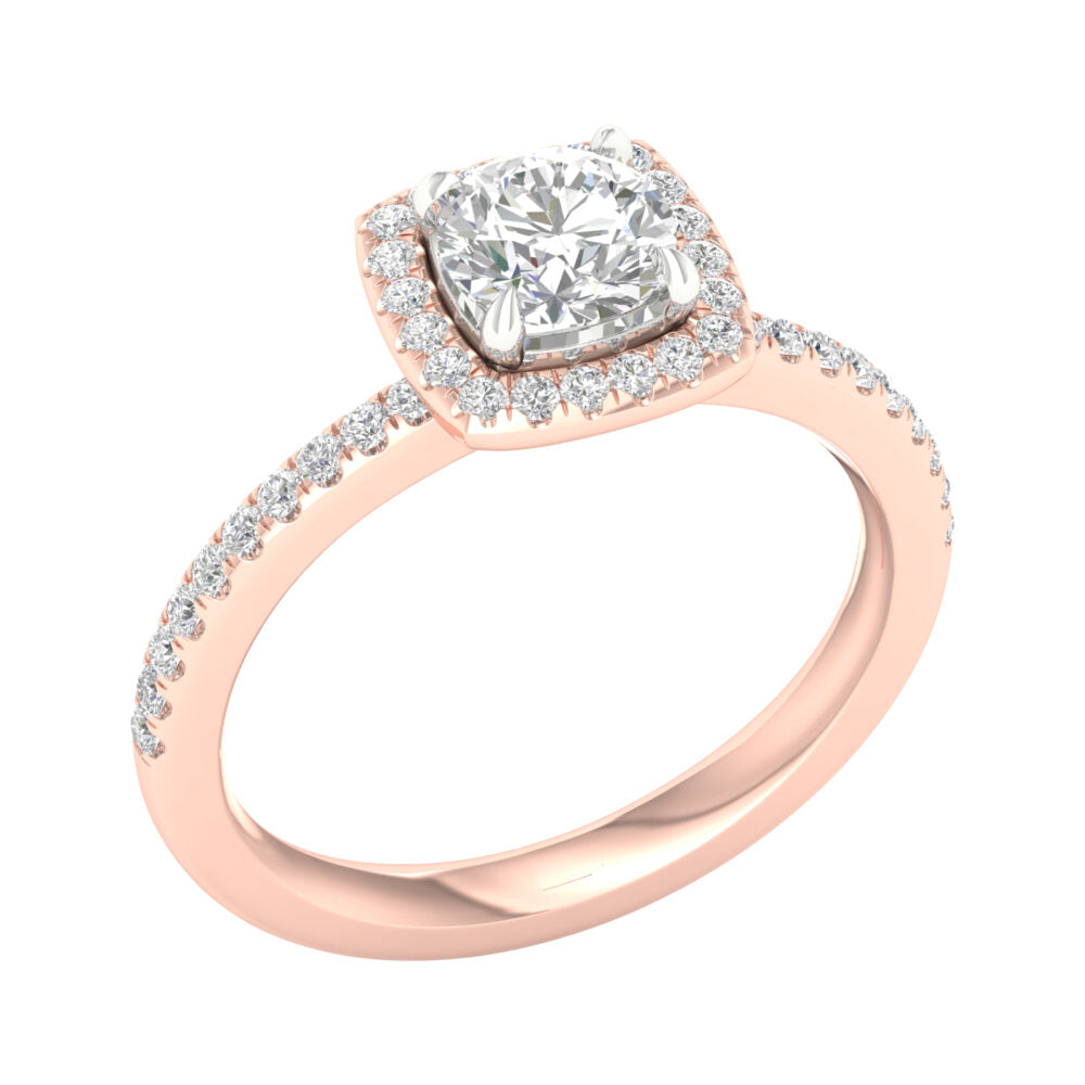 Lab-Grown Brilliant Cut Diamond Engagement Ring