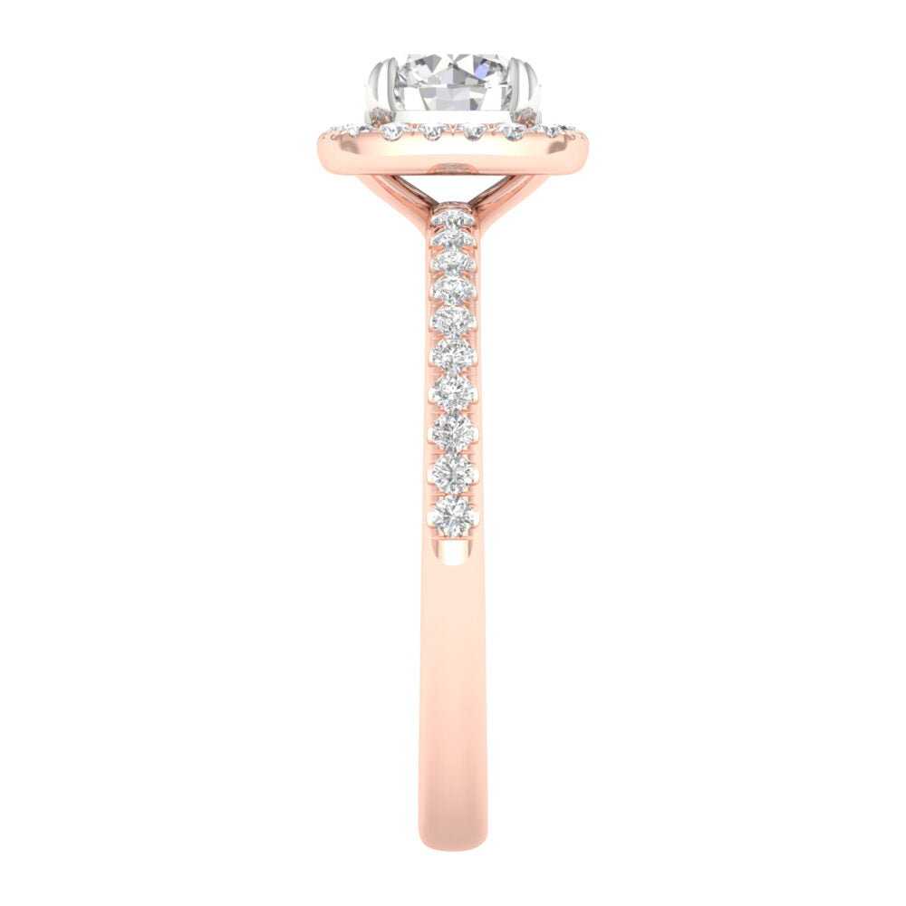 Lab-Grown Brilliant Cut Diamond Engagement Ring