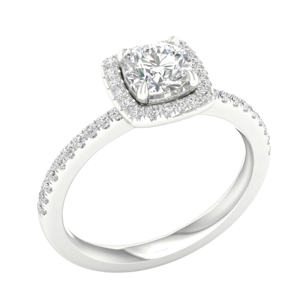 Lab-Grown Brilliant Cut Diamond Engagement Ring