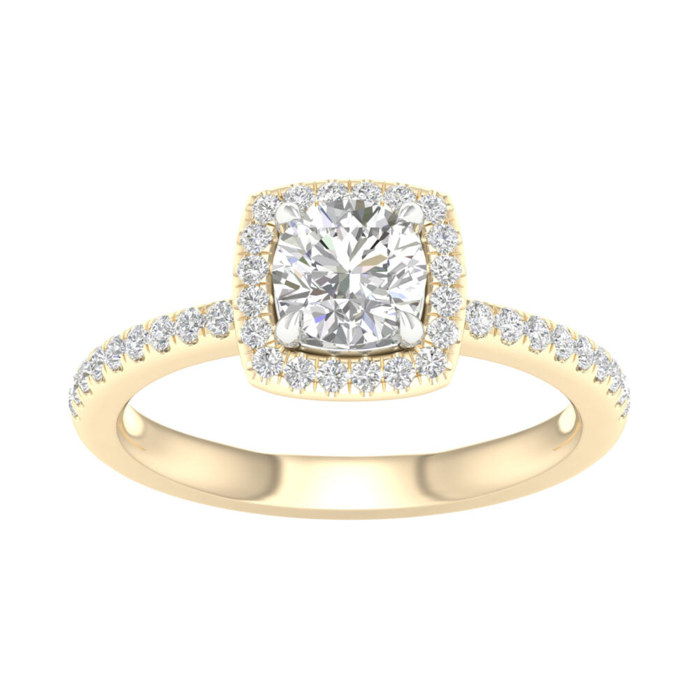 Lab-Grown Brilliant Cut Diamond Engagement Ring