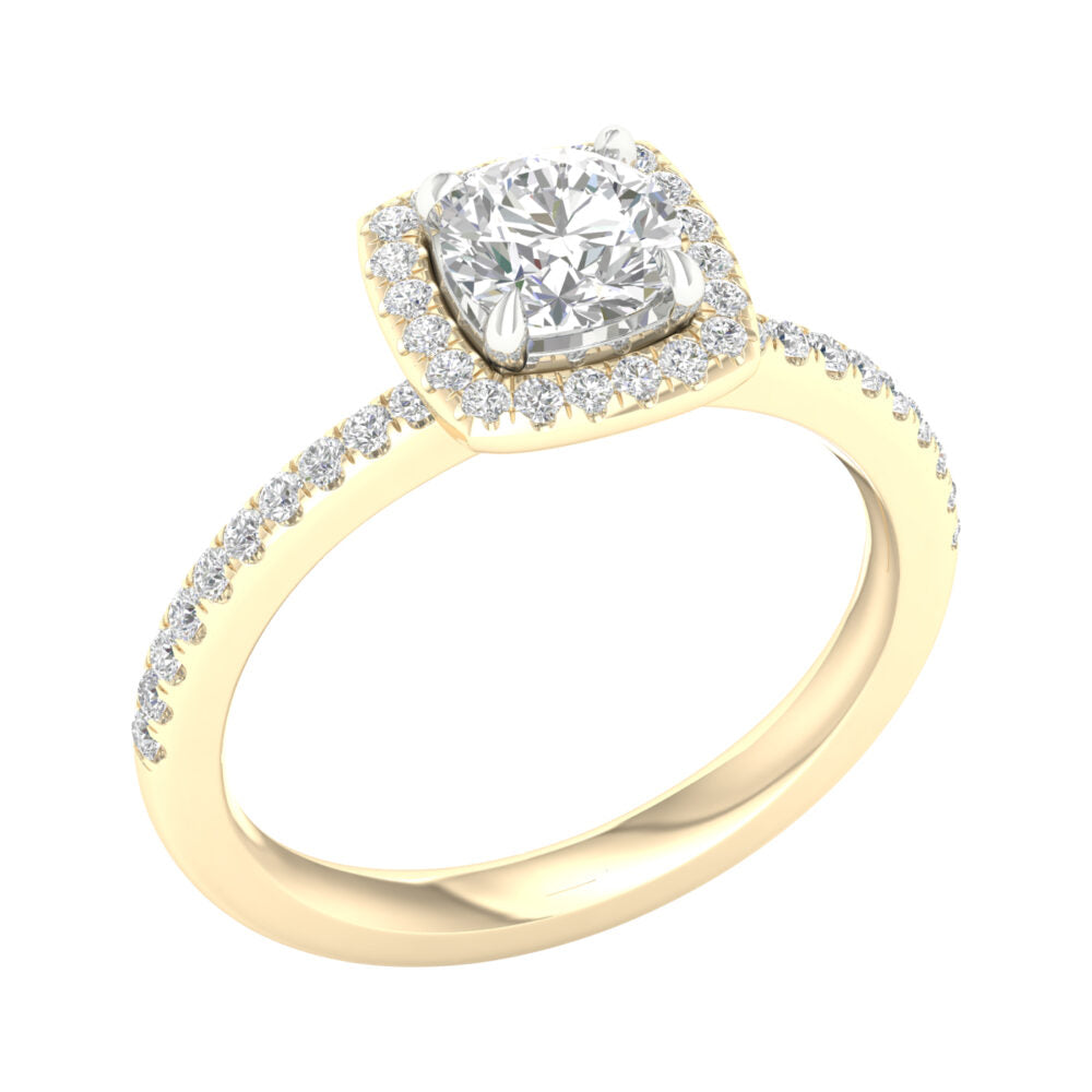 Lab-Grown Brilliant Cut Diamond Engagement Ring