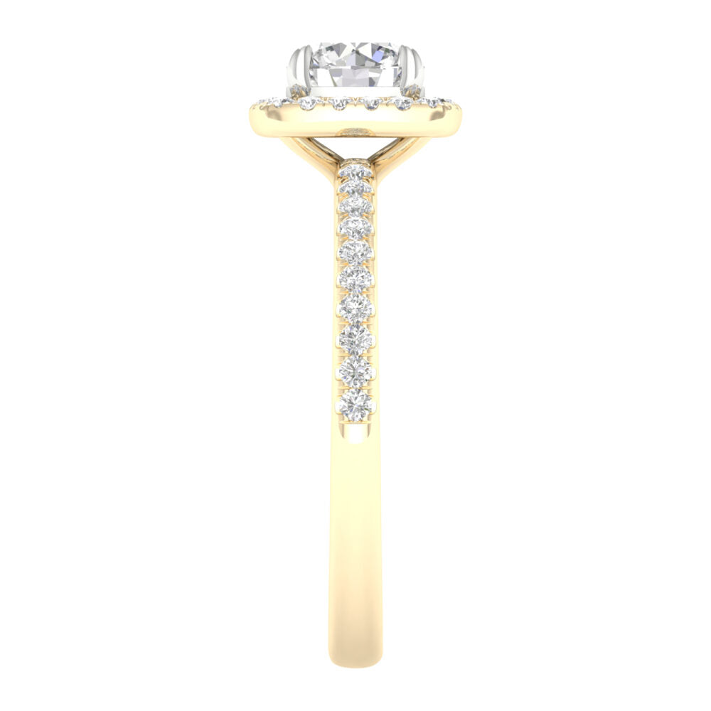 Lab-Grown Brilliant Cut Diamond Engagement Ring