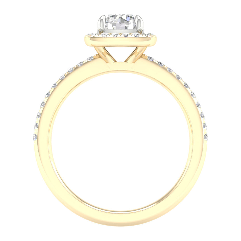Lab-Grown Brilliant Cut Diamond Engagement Ring