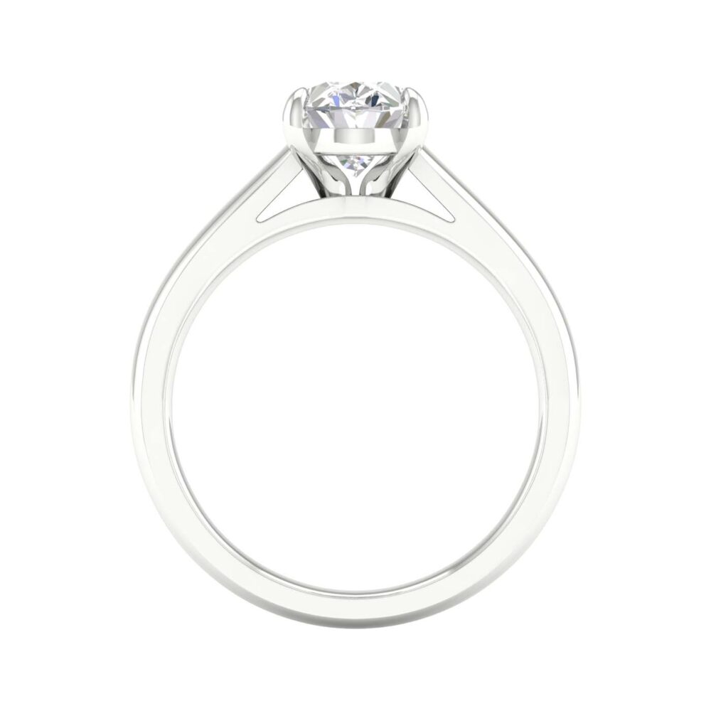 Lab-Grown Oval Cut Diamond Solitaire