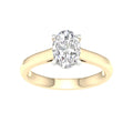 Lab-Grown Oval Cut Diamond Solitaire