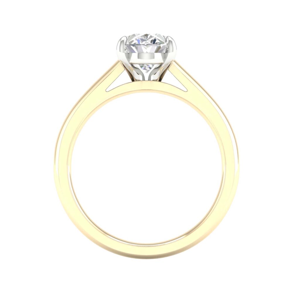 Lab-Grown Oval Cut Diamond Solitaire