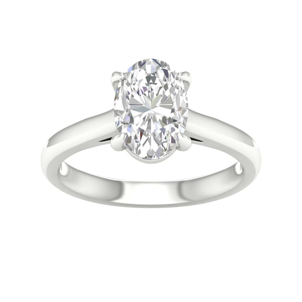Lab-Grown Oval Cut Diamond Solitaire