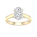 Lab-Grown Oval Cut Diamond Solitaire