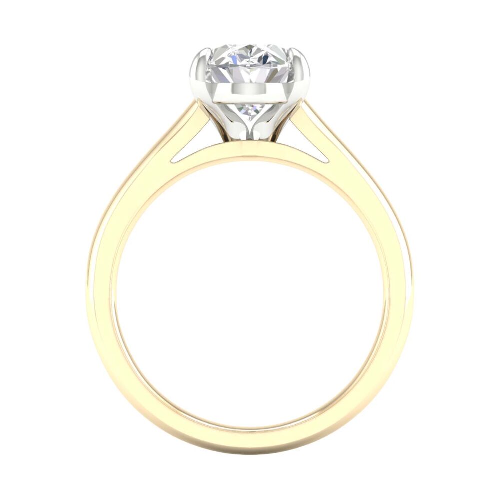 Lab-Grown Oval Cut Diamond Solitaire