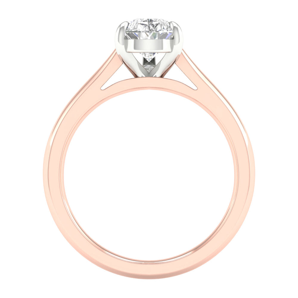 Lab-Grown Pear Cut Diamond Solitaire