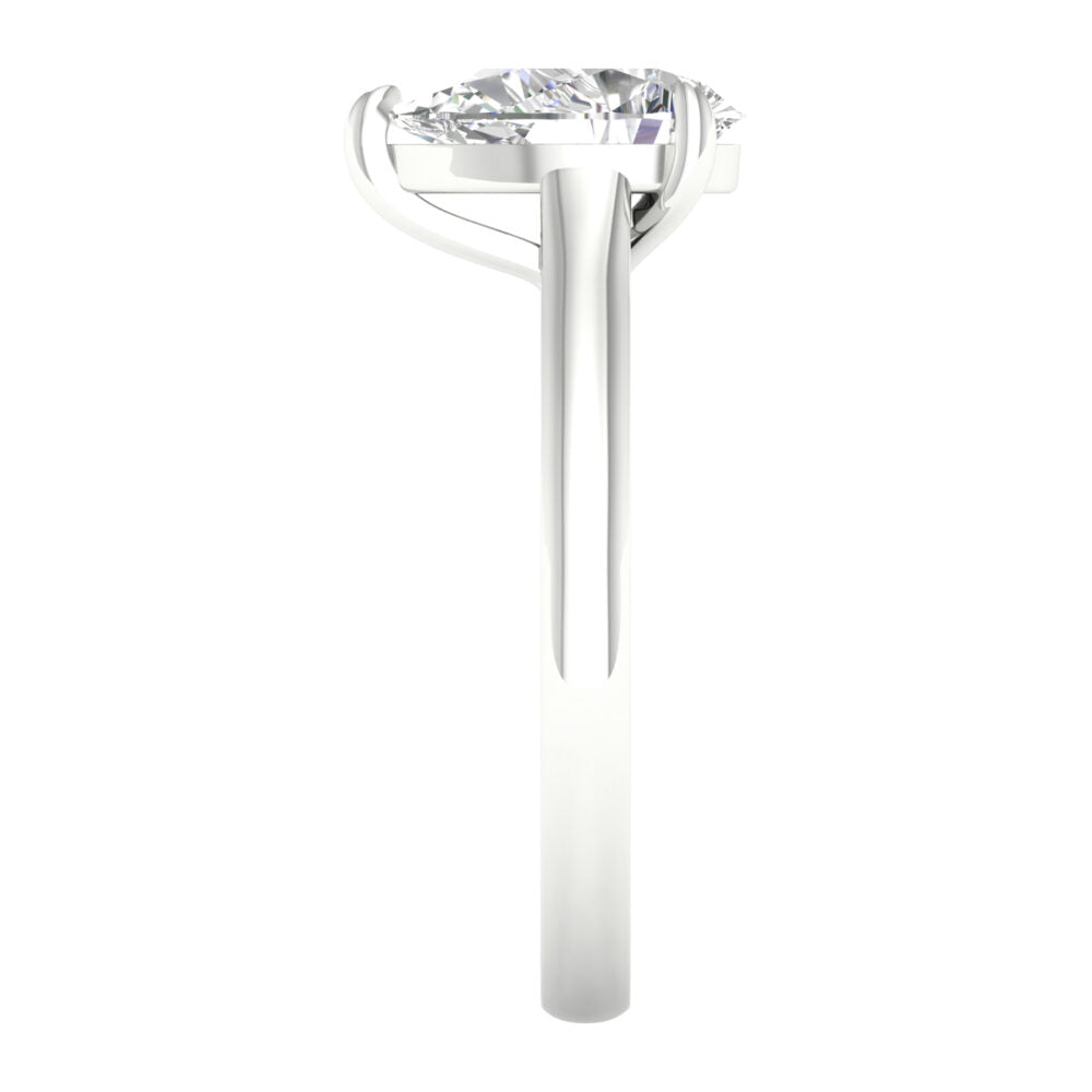 Lab-Grown Pear Cut Diamond Solitaire