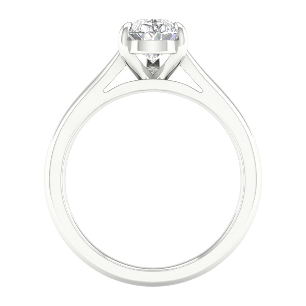 Lab-Grown Pear Cut Diamond Solitaire
