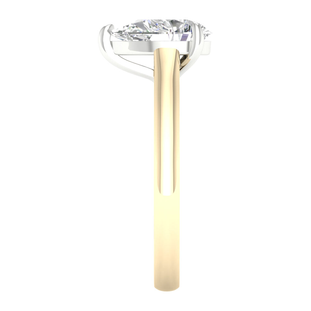 Lab-Grown Pear Cut Diamond Solitaire