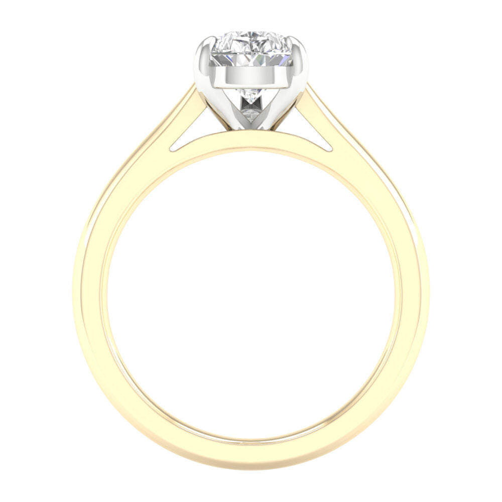 Lab-Grown Pear Cut Diamond Solitaire