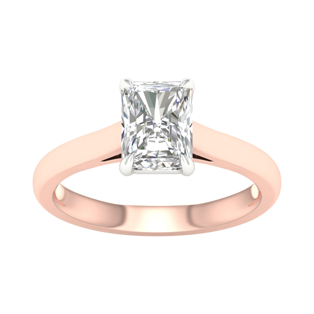 Lab-Grown Radiant Cut Diamond Solitaire