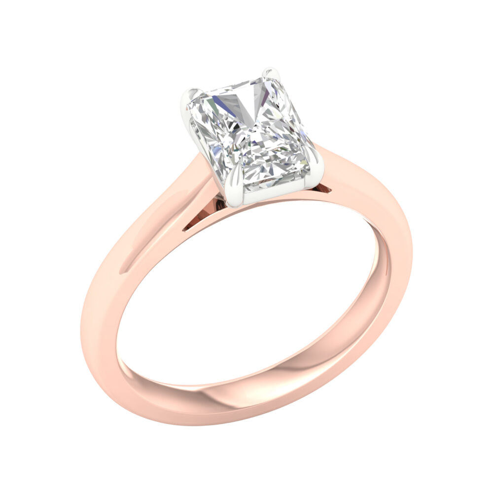 Lab-Grown Radiant Cut Diamond Solitaire