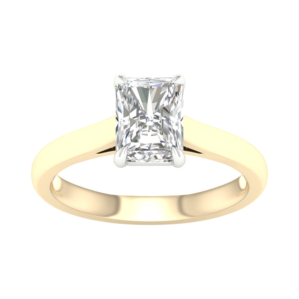 Lab-Grown Radiant Cut Diamond Solitaire