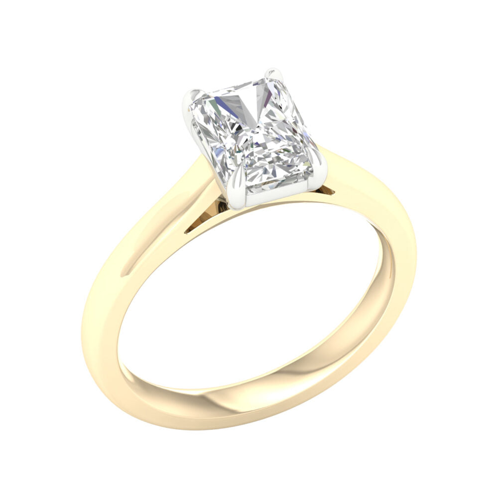 Lab-Grown Radiant Cut Diamond Solitaire
