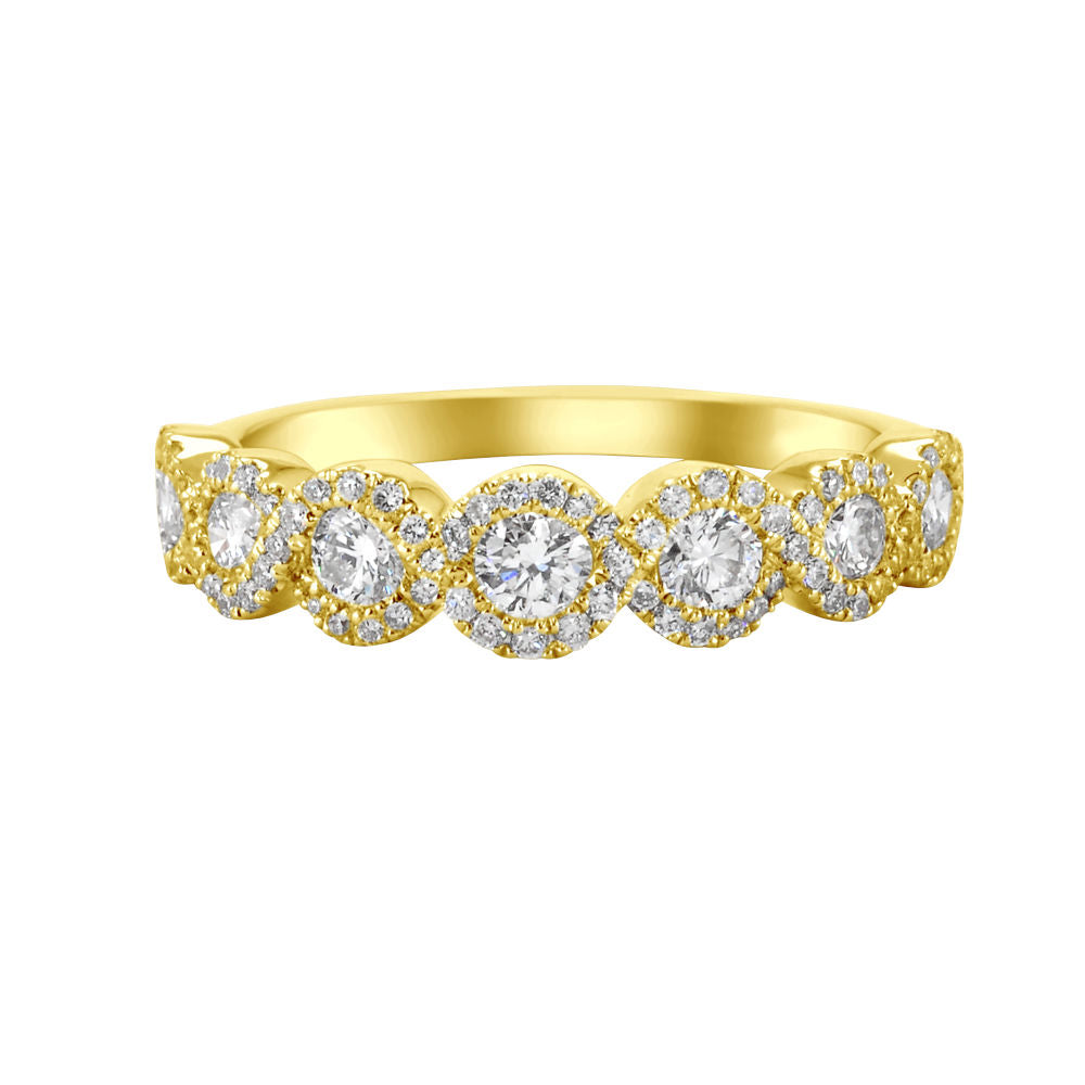 Twisted Diamond Wedding Ring