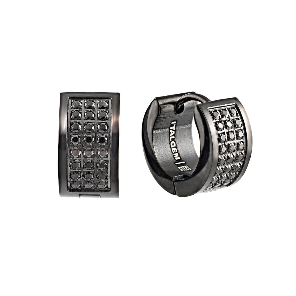 Cubic Zirconia Huggie Earrings
