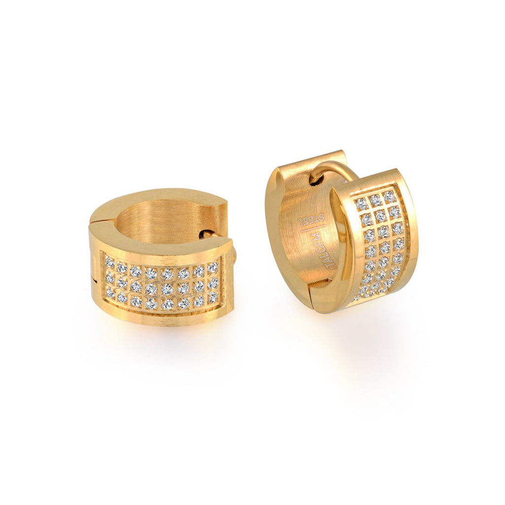 Cubic Zirconia Huggie Earrings