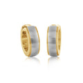 Brushed Polished Edge Earrings