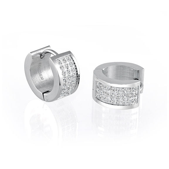 Cubic Zirconia Huggie Earrings