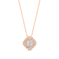 Canadian Diamond Halo Necklace
