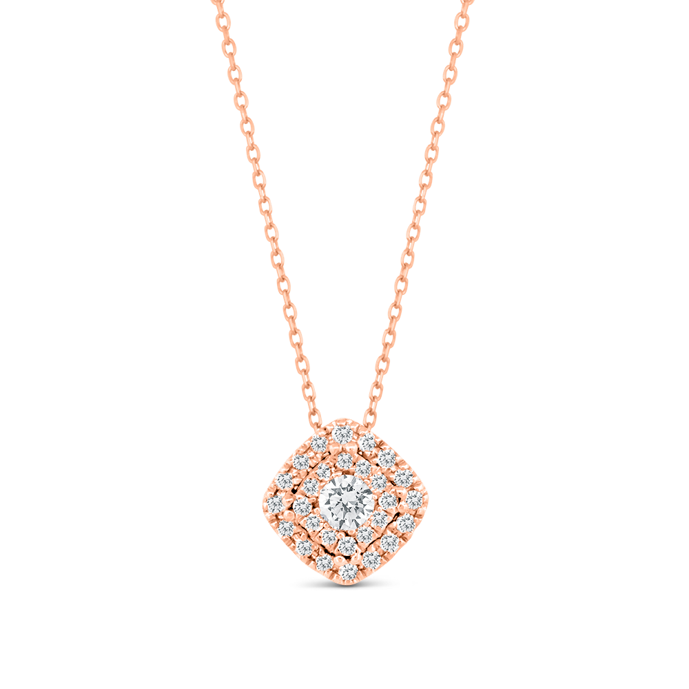 Canadian Diamond Halo Necklace
