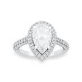 Lab-Grown Diamond Halo Engagement Ring