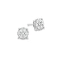 Diamond Cluster Stud Earrings