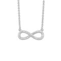 Diamond Infinity Necklace in Sterling