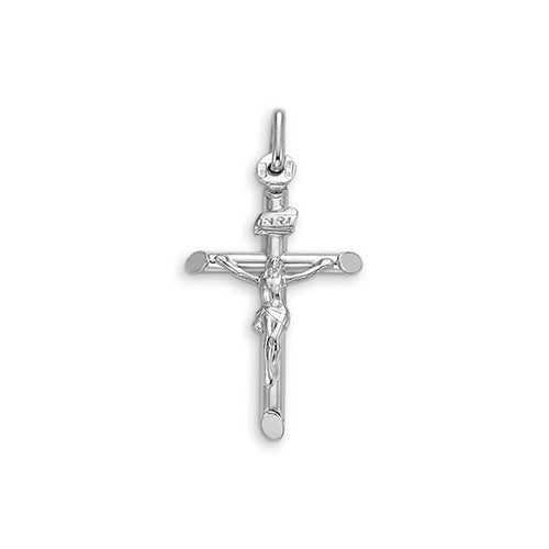 10k Gold Barrel Crucifix