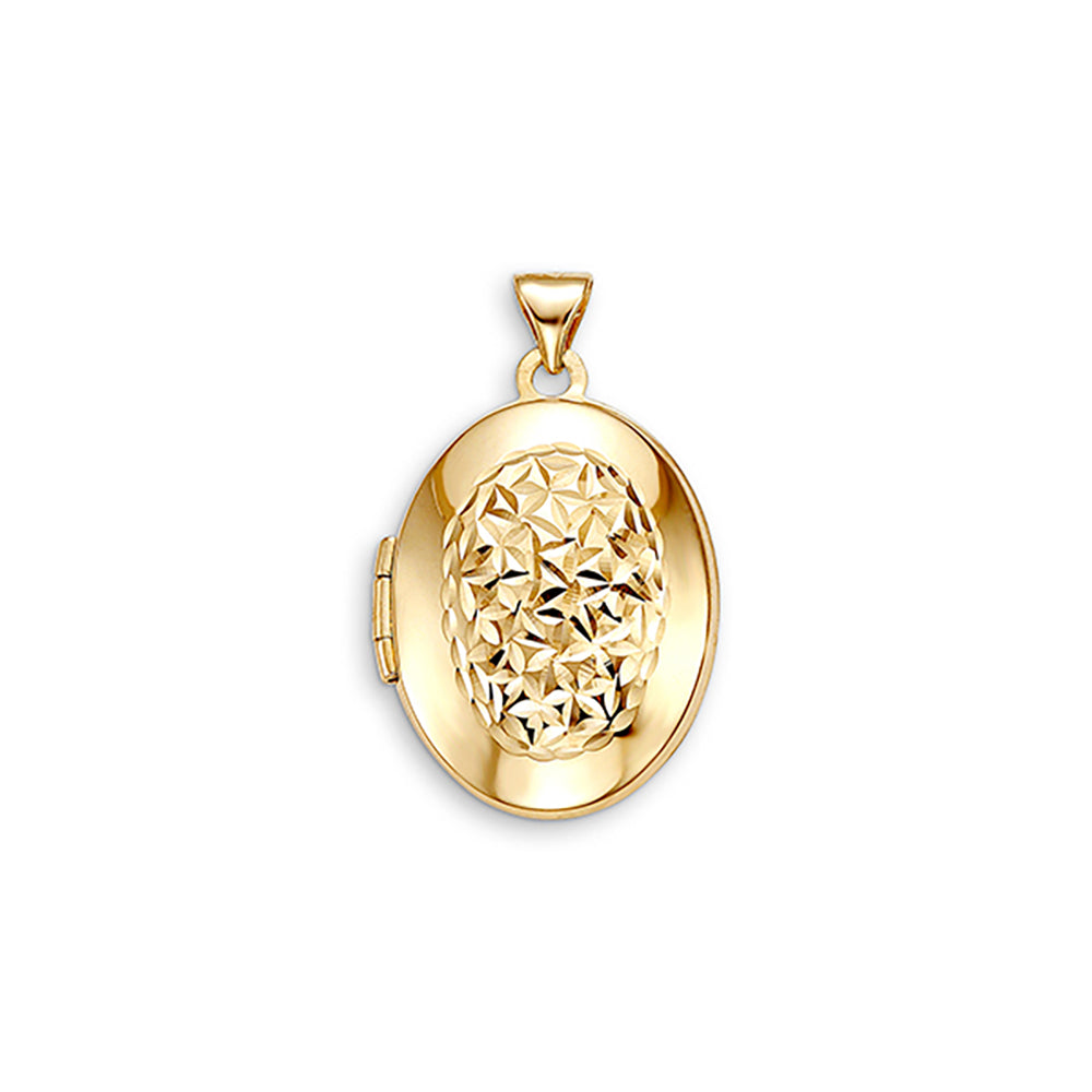 Gold Patterned Locket