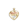 Tri-Gold Heart Locket
