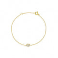 Gold Enamel Evil Eye Bracelet