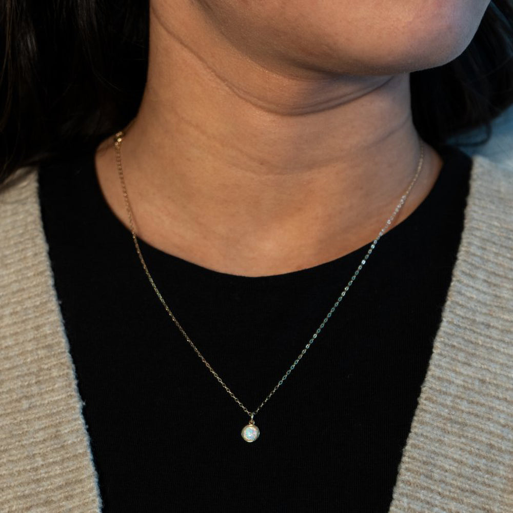 10k Gold & Opal Necklace
