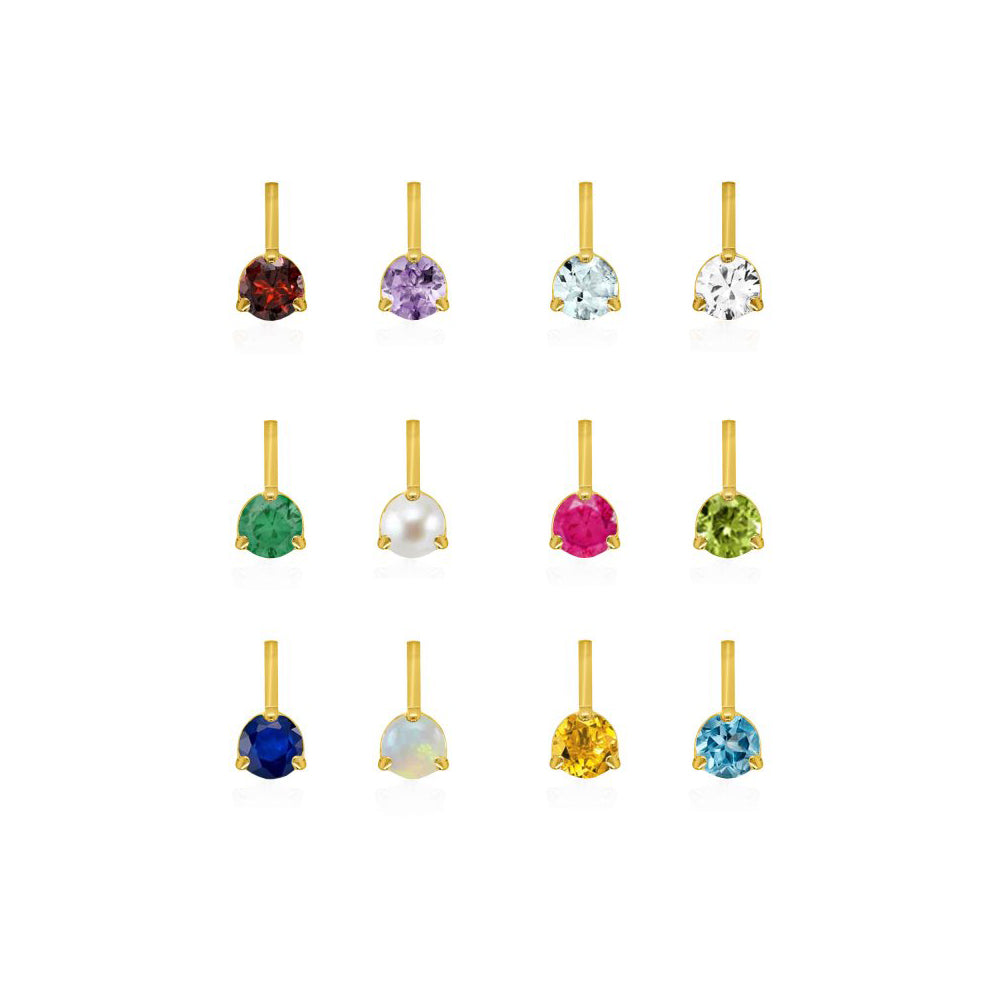 Genuine Birthstone Necklace - All Months Available!