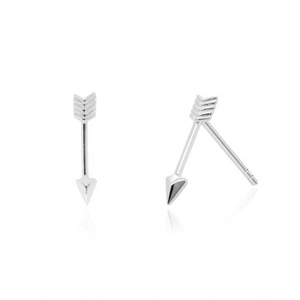 10k Gold Arrow Stud Earrings