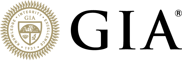 GIA logo with gold emblem and black text