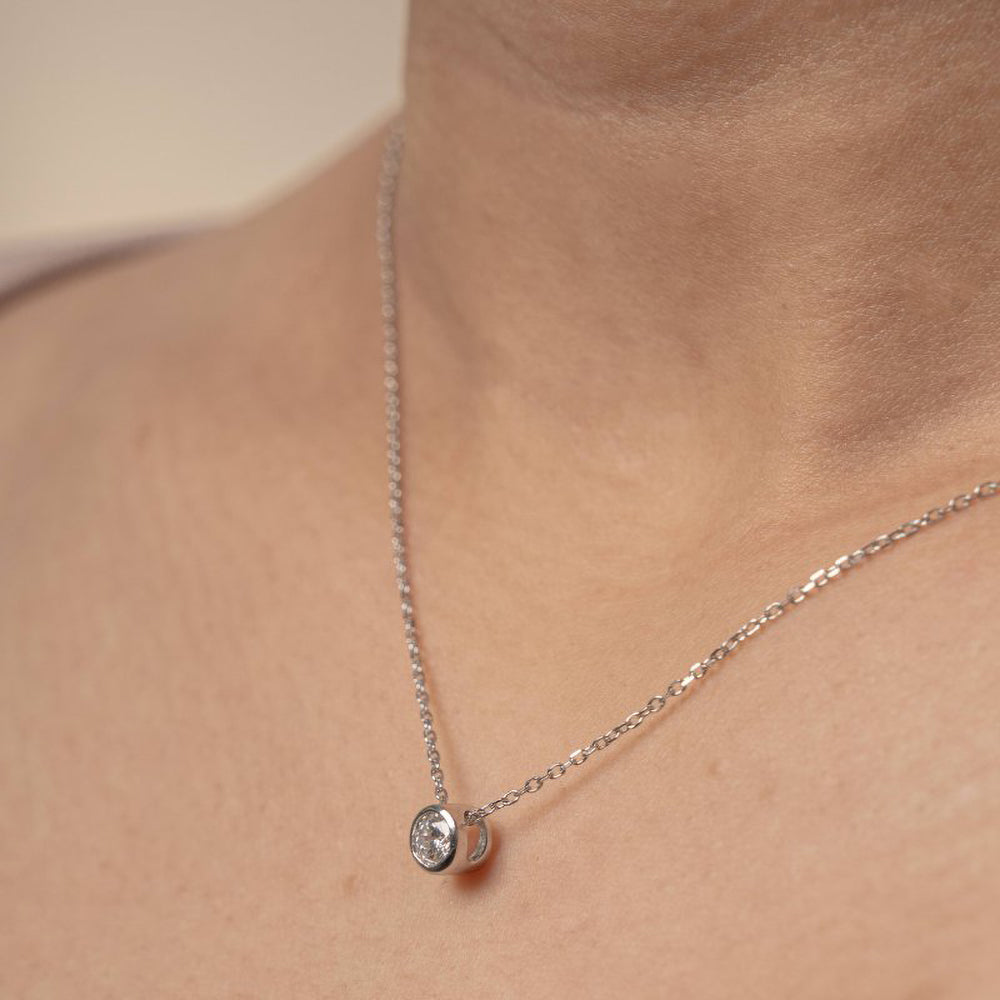 Lab-Grown Diamond Solitaire Necklace