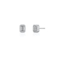 Lab-Grown Emerald Cut Diamond Studs 1ctw