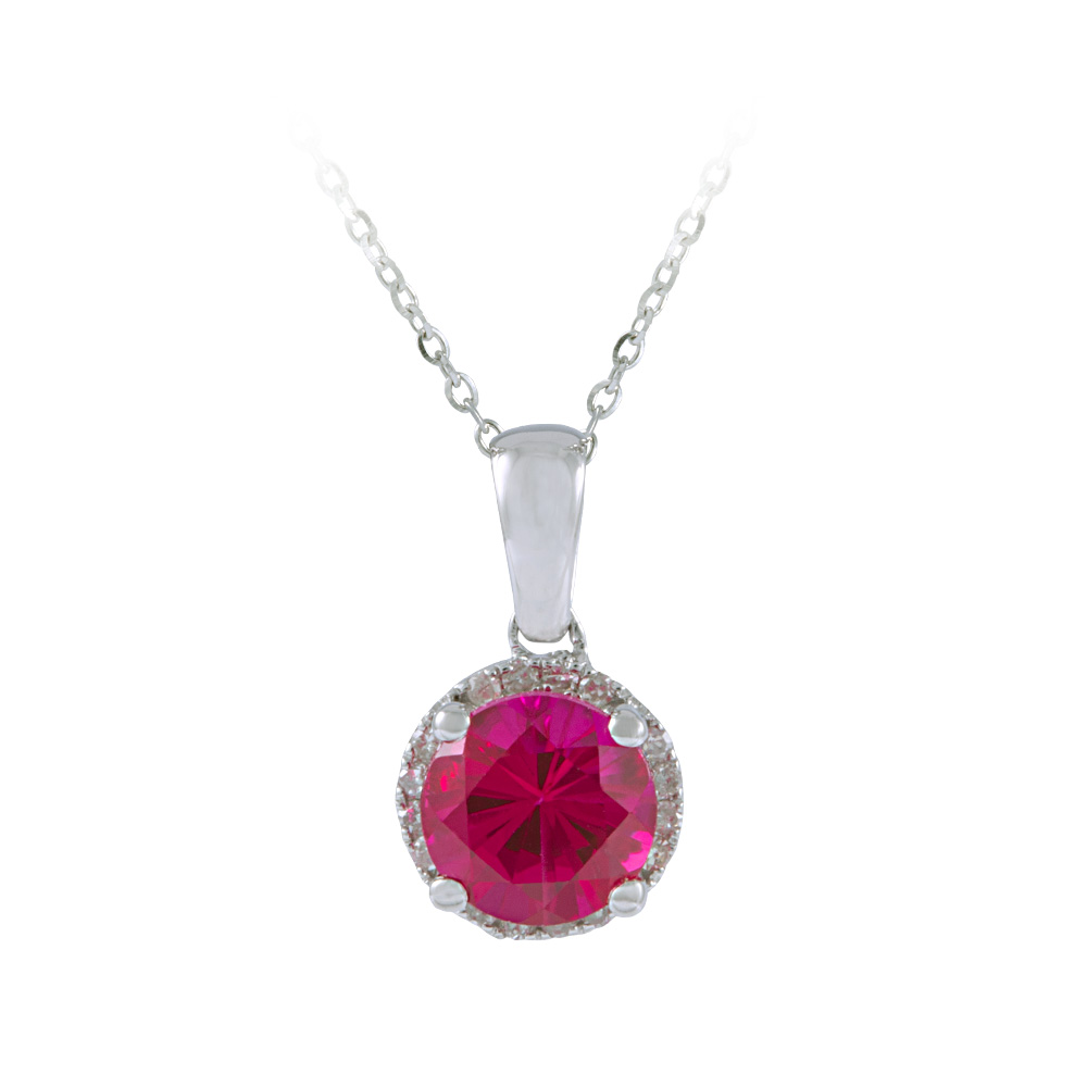 pink ruby pendant